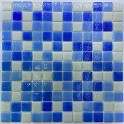 [2.5 Mix Bleu et Blanc moucheté S6121] S6121