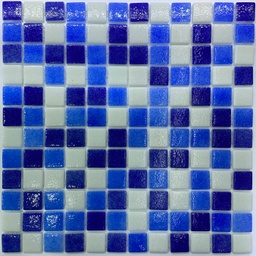 [2.5 Mix Bleu et blanc moucheté S6123] S6123