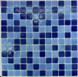 [2.5 Mix bleu moucheté S6128] S6128