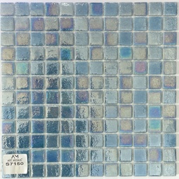 [2.5 Bleu Turquois Clair Moucheté Nacré S7150] S7150